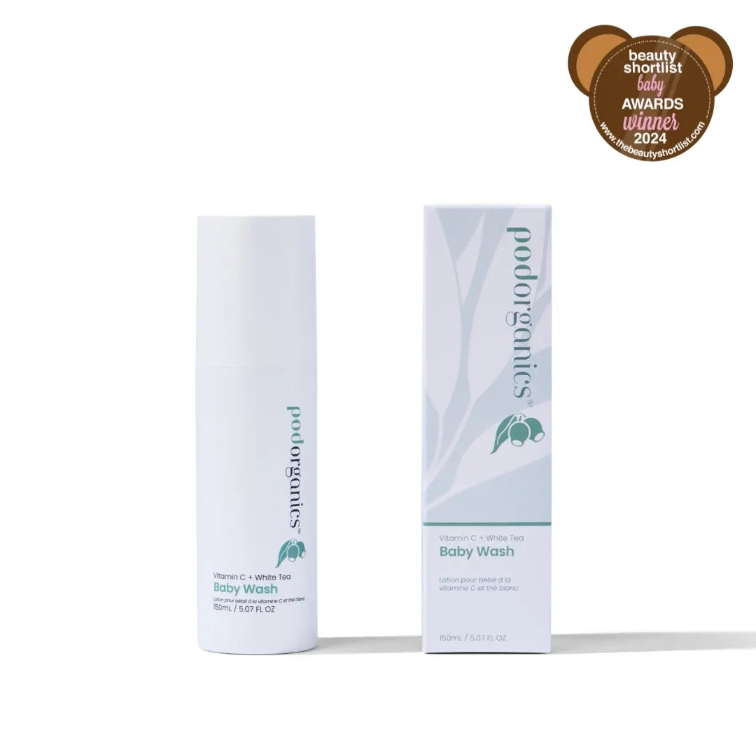 Pod Organics Baby Wash with Vitamin C and White Tea for sensitive baby skin