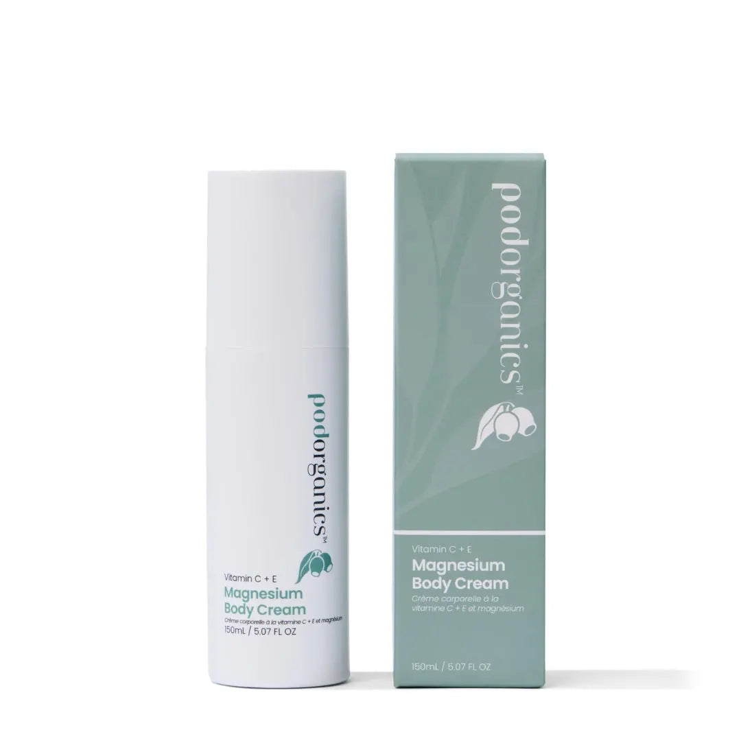 Pod Organics Magnesium Body Rub with rich, hydrating cream